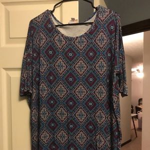 Lularoe Irma Medium Slinky Dohlman Tunic Med